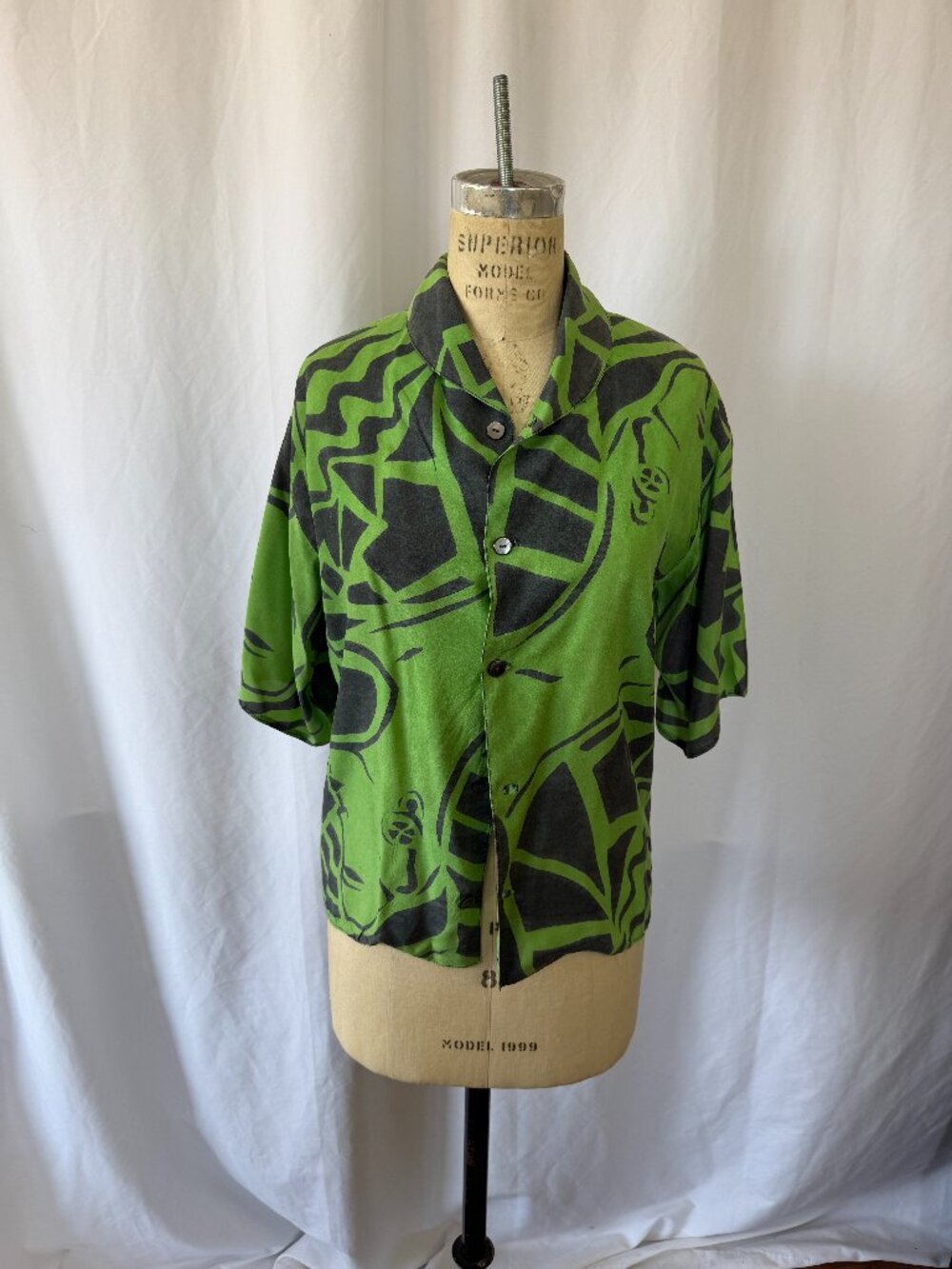 Green Handprinted shirt